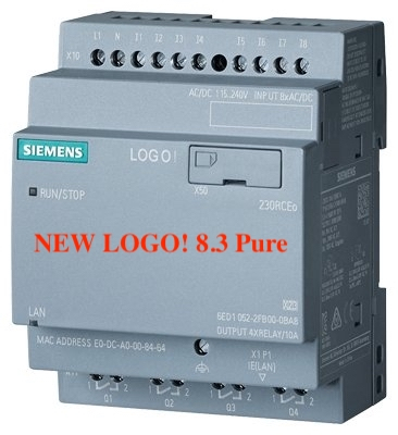 6ED1052-2CC08-0BA1 Логічний модуль LOGO 8.3 Pure 24CEO попереднього покоління